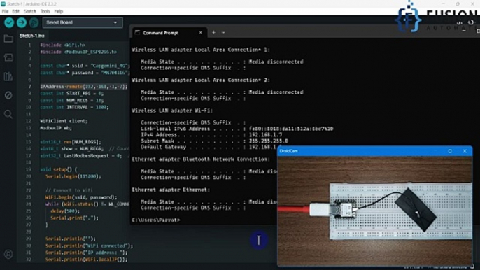 How to Create Modbus TCP/IP Client using XIAO ESP32C3 to Read Input Register of Modbus TCP/IP Device