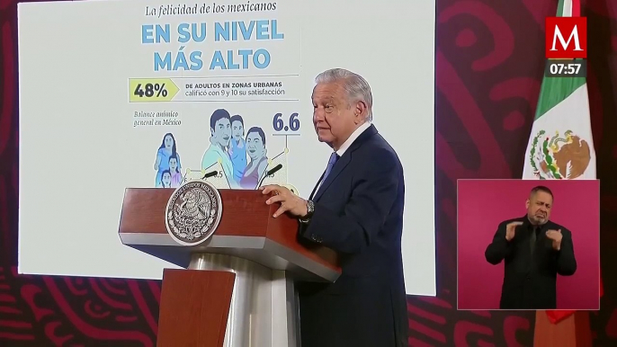 AMLO dice que México es de los países más felices en el mundo