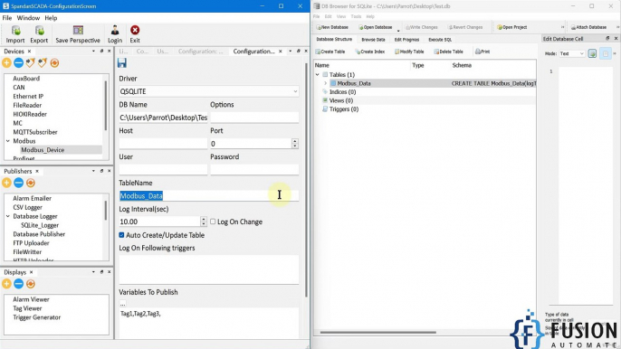 How to Use Database Logger in Spandan SCADA to Log Any Field Device Data to SQLite Database | IoT |