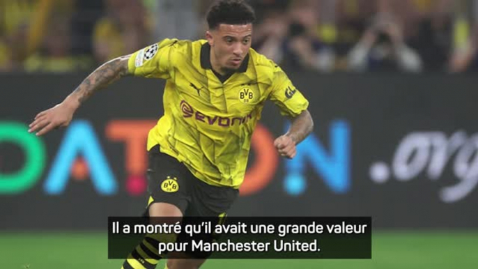 Man United - Ten Hag : "Sancho a une grande valeur pour Manchester United"