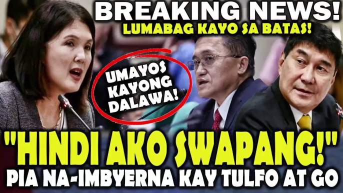 Pia Cayetano na-IMBYERNA na Itsapwera sa sariling Committee! Inalmahan si Tulfo at Bong Go.