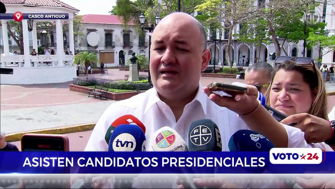 Candidatos presidenciales participan de misa previo a las elecciones