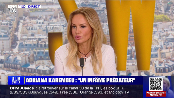 "Quand on regarde mon parcours, c'est un parcours d'une féministe finalement" assure Adriana Karembeu