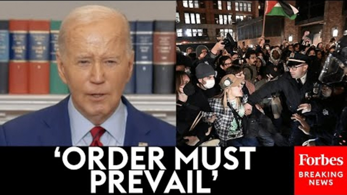 BREAKING NEWS: Biden Responds To Columbia And UCLA Campus Protests
