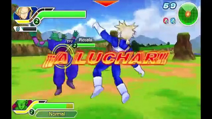 Dragon Ball Z: Tenkaichi Tag Team Español - Trunks SS & Piccolo VS Piccolo & N18 #tenkaichi RJ ANDA