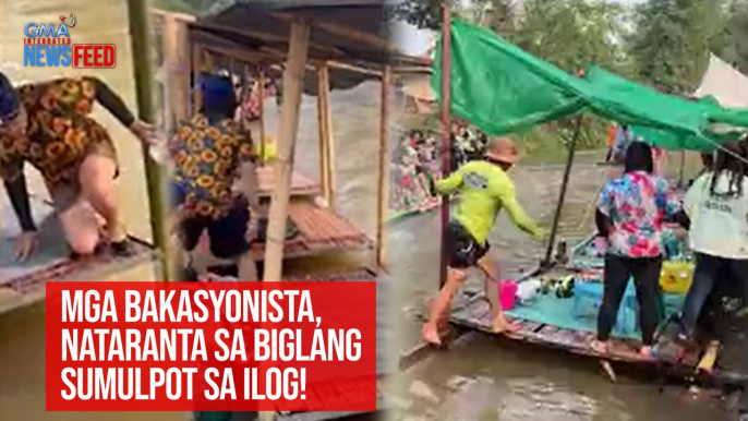 Mga bakasyonista, nataranta sa biglang sumulpot sa ilog! | GMA Integrated Newsfeed