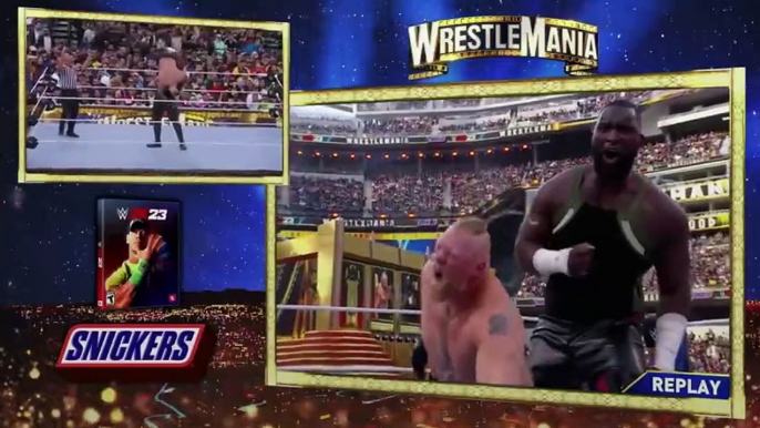 WWE WRESTLEMANIA 39 Brock Lesnar VS Omos | Kai Wrestling Broadcast