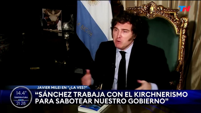 Javier Milei No le voy a pedir disculpas a Sánchez