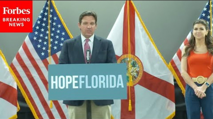 Florida Gov. Ron DeSantis And Casey DeSantis Present Hope Florida Fund Awards