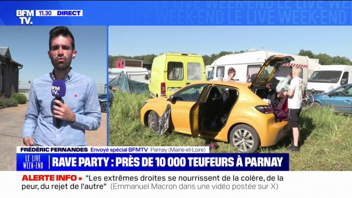 Parnay: près de 10.000 fêtards désormais présents sur les lieux de la rave party