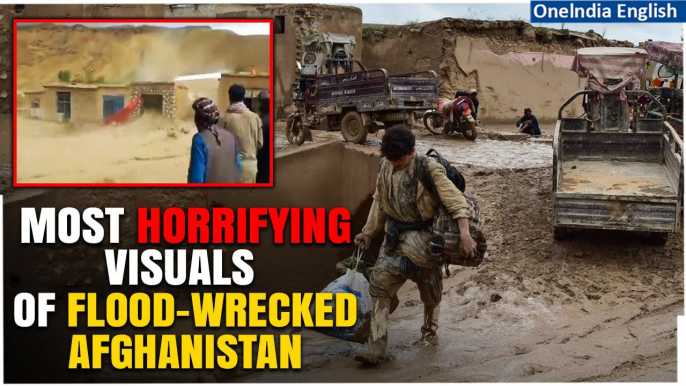 Disturbing Videos of Afghanistan Flash Floods Show Flood Water Crashing Through Villages | Watch