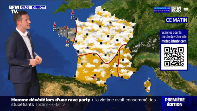 Les températures vont rester assez chaudes ce lundi, avec quelques perturbations sur toute la moitié nord du pays