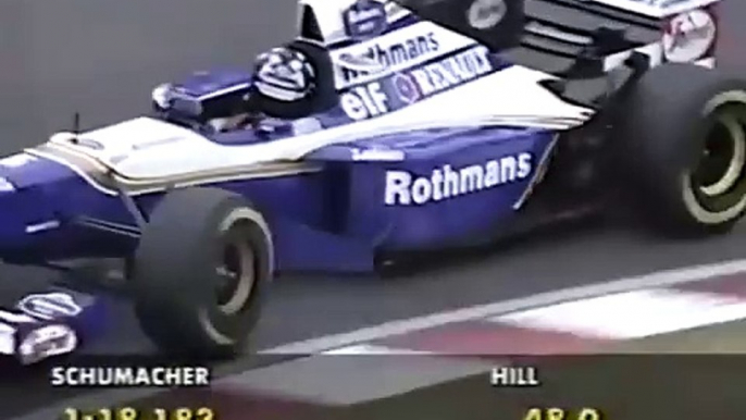 F1 – Damon Hill (Williams Renault V10) lap in qualifying – Japan 1995