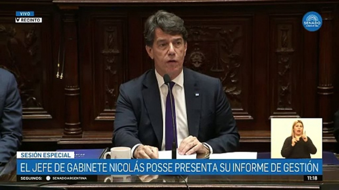 Nicolás Posse: "Es la primera vez que tenemos superávit desde 2008 y es la primera vez que somos un país solvente."