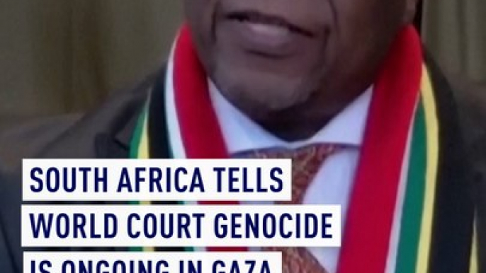 South Africa tells World Court genocide is ongoing in Gaza