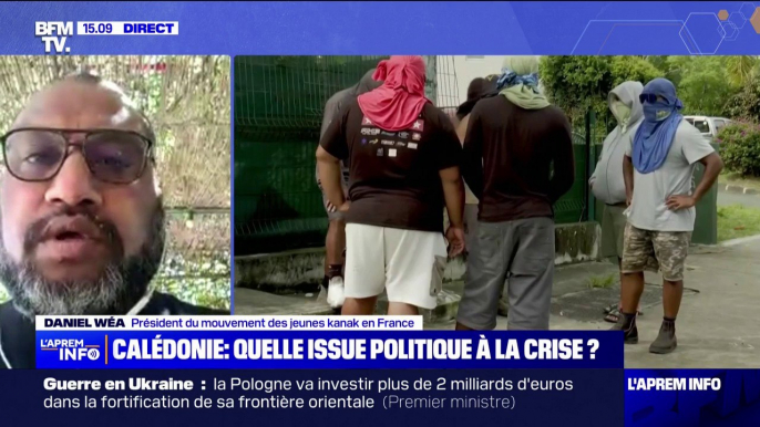 Nouvelle-Calédonie: pour Daniel Wéa, président du mouvement des jeunes Kanak en France, "la réponse doit venir des politiques"