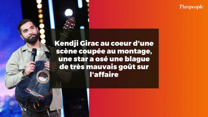 Kendji Girac au coeur d'une scène coupée au montage, une star a osé une blague de très mauvais goût sur l'affaire