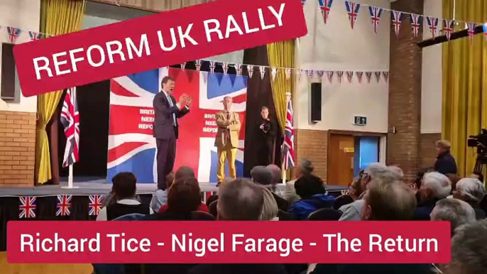 Nigel Farage joins Reform UK campaign in Skegness and Boston