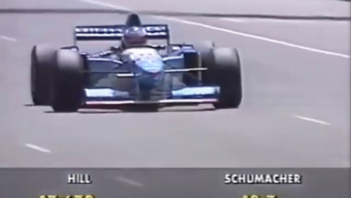 F1 – Michael Schumacher (Benetton Renault V10) laps in qualifying – Australia 1995