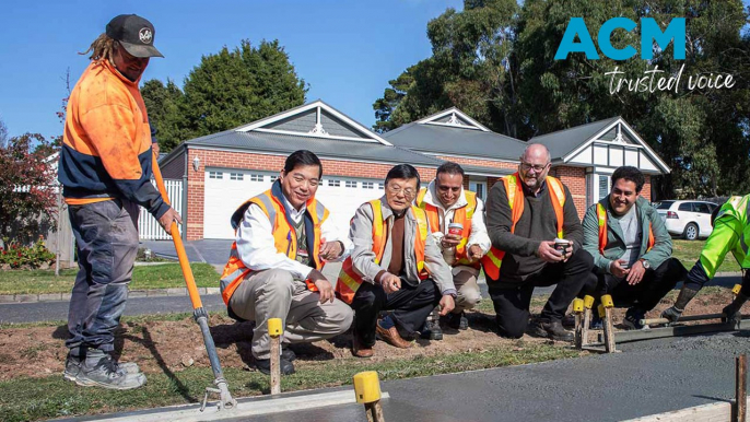 RMIT trials world-first concrete footpath made from recycled coffee cups