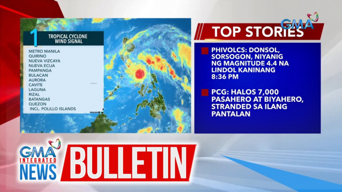 Update sa Bagyong Aghon, base sa 8pm bulletin ng PAGASA | GMA Integrated News Bulletin