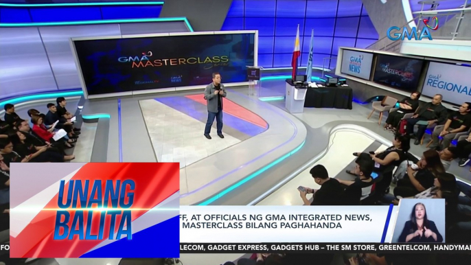 Mga reporter, staff, at officials ng GMA Integrated News, sumailalim sa GMA Masterclass bilang paghahanda sa Eleksyon 2025 | Unang Balita