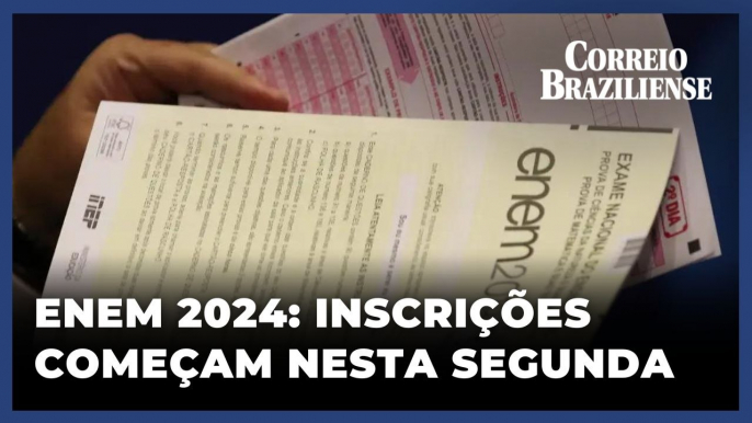 ENEM 2024: INSCRIÇÕES COMEÇAM NESTA SEGUNDA; VEJA CALENDÁRIO