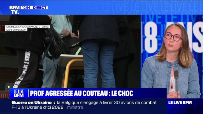 Marie-Laure Tirelle (déléguée laïcité du syndicat Unsa Éducation) sur la professeure agressée au couteau: "On se rend compte que ça peut arriver presque n'importe où, et à n'importe qui"