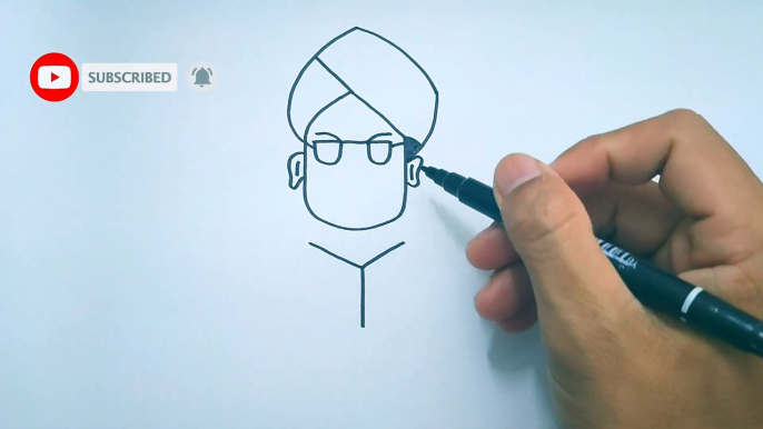 Pencil drawing _ how to draw Dr Sarvepalli Radhakrishnan for beginners