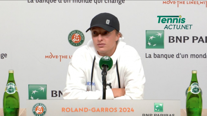 Tennis - Roland-Garros 2024 - Iga Swiatek : “I'm not trying to alienate the French public”