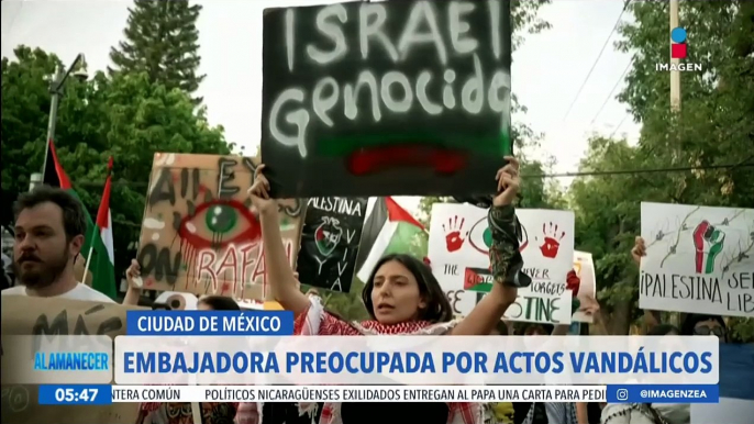 Embajadora de Israel en México expresa su preocupación por los actos vandálicos