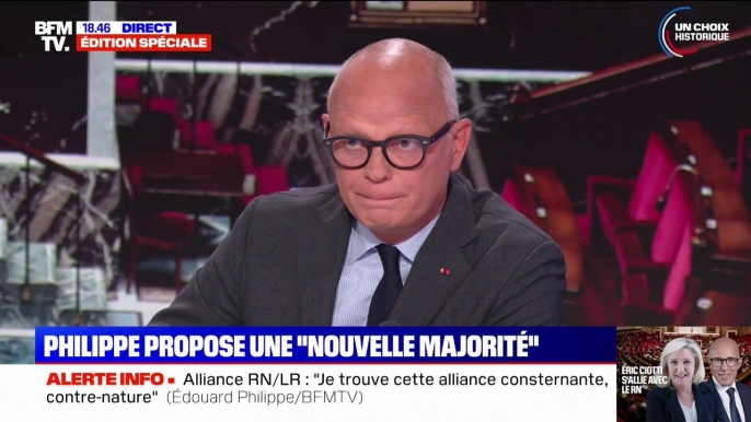 Édouard Philippe: "Quand le moment de l'élection présidentielle viendra, vous n'aurez aucun doute ni sur la clarté de mon propos, ni sur la détermination qui m'anime"