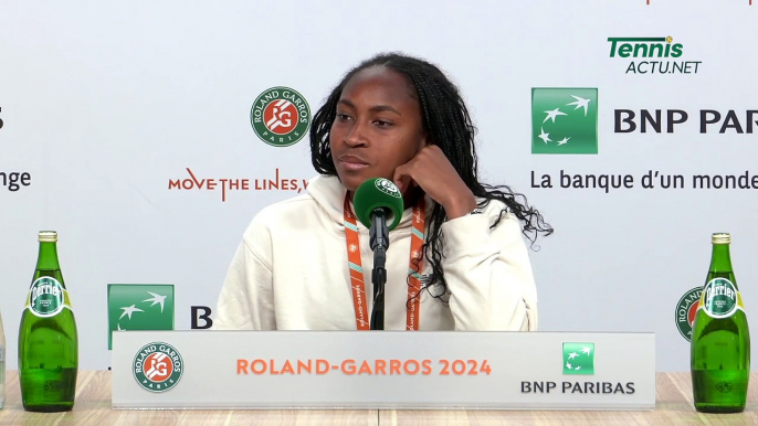 Tennis - Roland-Garros 2024 - Coco Gauff : "I lost ten times against Iga Swiatek... Nice way to word it !"