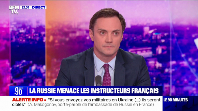 Guerre en Ukraine: tous les militaires français envoyés "constitueront naturellement une cible légitime pour les forces armées russes", affirme Alexander Makogonov (Ambassade de Russie)