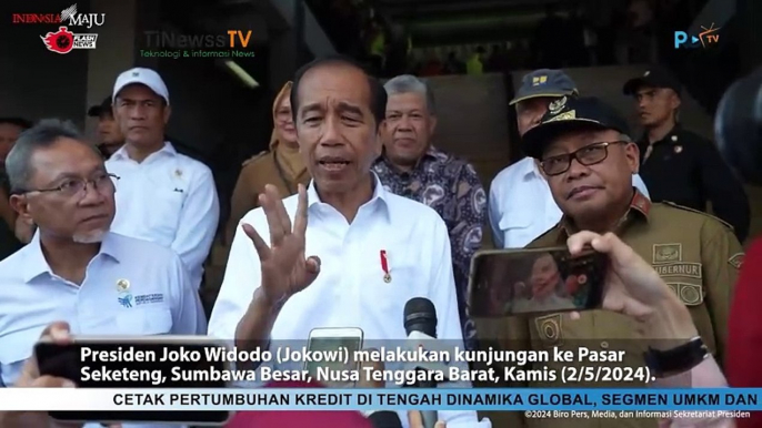 Jokowi Cek Harga Sembako di NTB