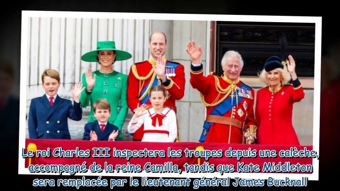 Trooping the Colour  tous ces membres de la famille royale qui ne seront pas sur le balcon pour l'o