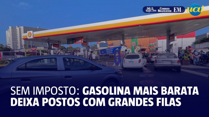 Postos de BH têm longas filas após preço de gasolina abaixar