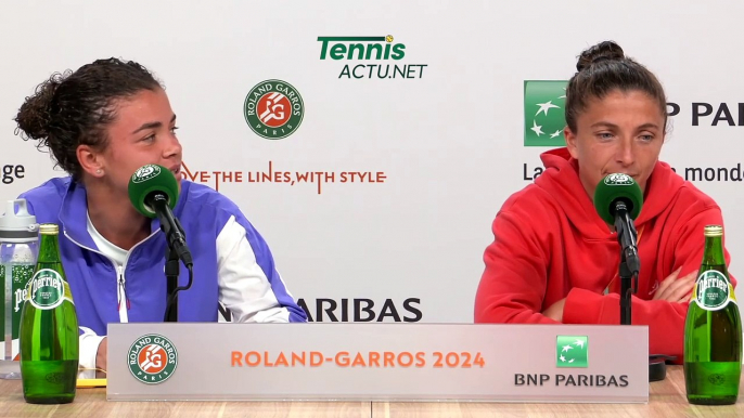 Tennis - Roland-Garros 2024 - Sara Errani and Jasmine Paolini in final : "If I'm a helper Jasmine, I'll do it"