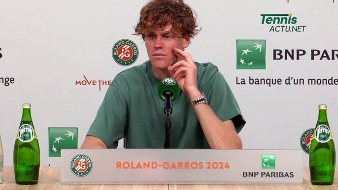 Tennis - Roland-Garros 2024 - Jannik Sinner : "Obviously disappointed how it ended, but, you know, it's part of my growing and the process"