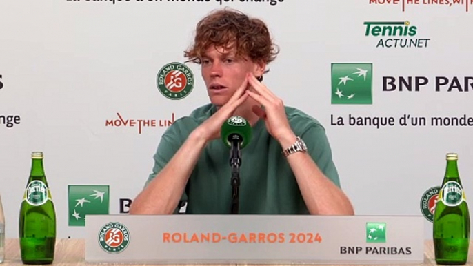 Tennis - Roland-Garros 2024 - Jannik Sinner : "Deluso ma fa parte della mia crescita e del processo"