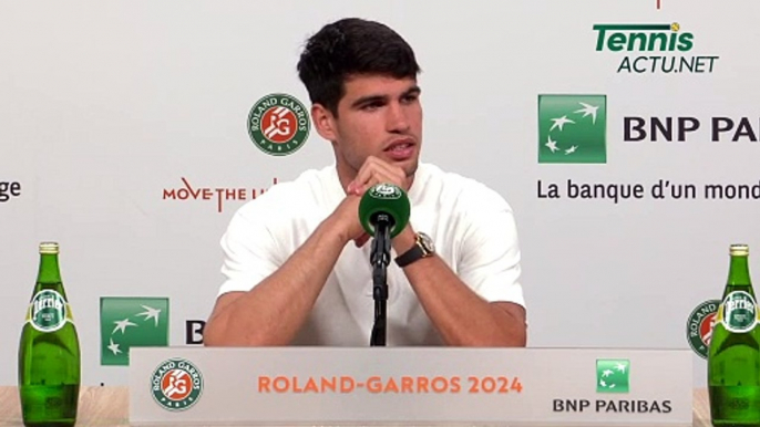 Tennis - Roland-Garros 2024 - Carlos Alcaraz : "Quiero poner mi nombre aquí junto a Nadal, Ferrero, Moyá, Costa..."