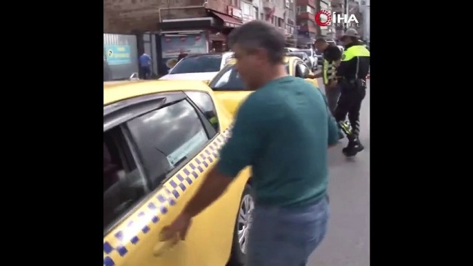 İstanbul'da denetime takılıp ceza yiyen taksici: "Haram zıkkım olsun"