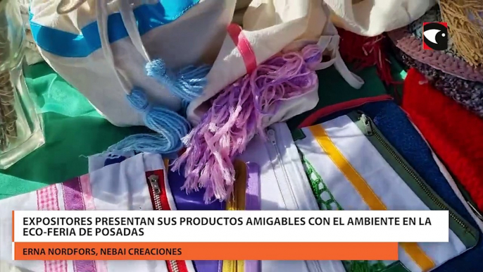 Expositores presentan sus productos amigables con el ambiente en la Eco-Feria de Posadas