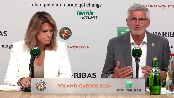 Tennis - Roland-Garros 2024 - Amélie Mauresmo et Gilles Moretton : "Les tribunes vides, c'est inacceptable et on va trouver des solutions"