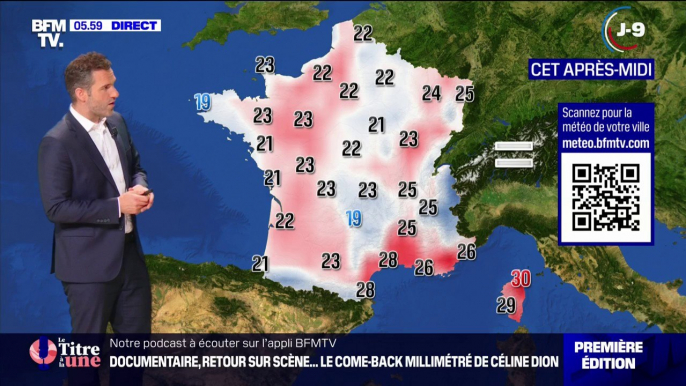 Des orages sur les trois quarts de la France et l'apparition d'une nouvelle perturbation par la Bretagne, avec des températures comprises entre 19°C et 30°C... La météo de ce vendredi 21 juin