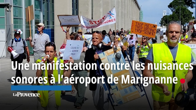 Une manifestation contre les nuisances sonores à l’aéroport de Marignanne