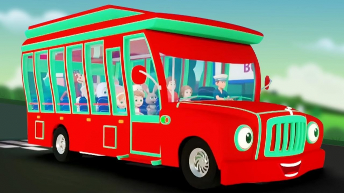 Wheels On The Bus Go Round And Round + More Vehicles Songs for Kids