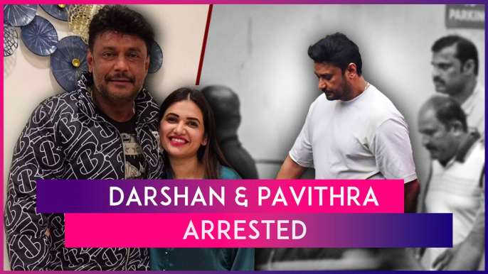 Kannada Actor Darshan Thoogudeepa And Pavithra Gowda Arrested In Alleged Fan Murder Case