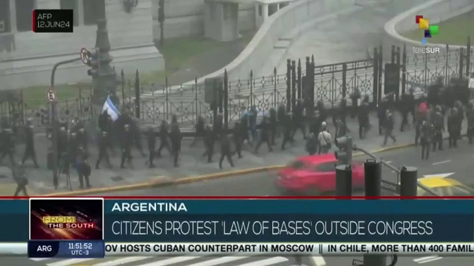 Protests in Argentina as Senate discusses key reforms for Milei's government