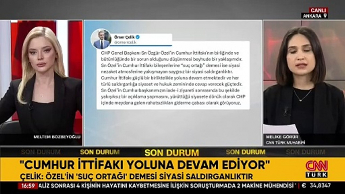 SON DAKİKA: Özgür Özel'in 'Cumhur İttifakı' açıklamaları: AK Parti Sözcüsü Çelik'ten açıklama